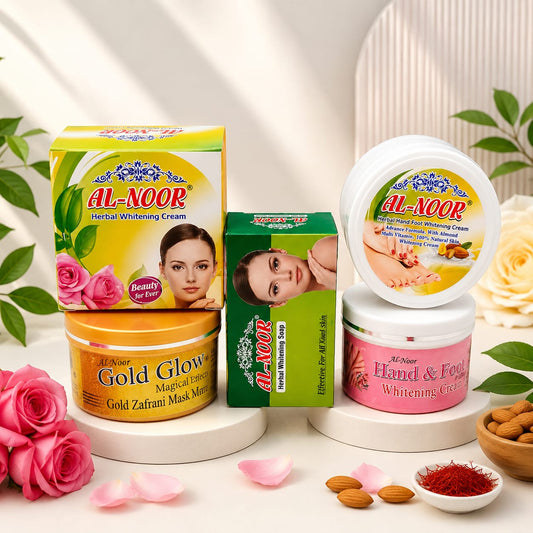 Hands Feet Face Whitening Package with Double Massage Cream